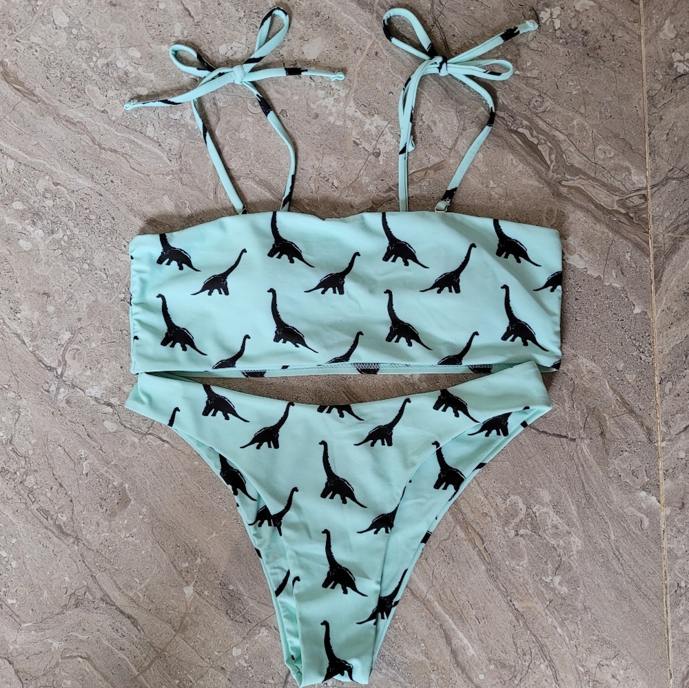 SHEIN Dino Print Bikini